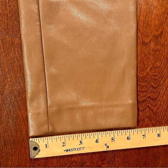 The Reset R Label, Brown Vegan Leather Pants, Size XS - Picture 6 of 7